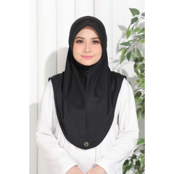 Tudung Adeela Active Size M - Black